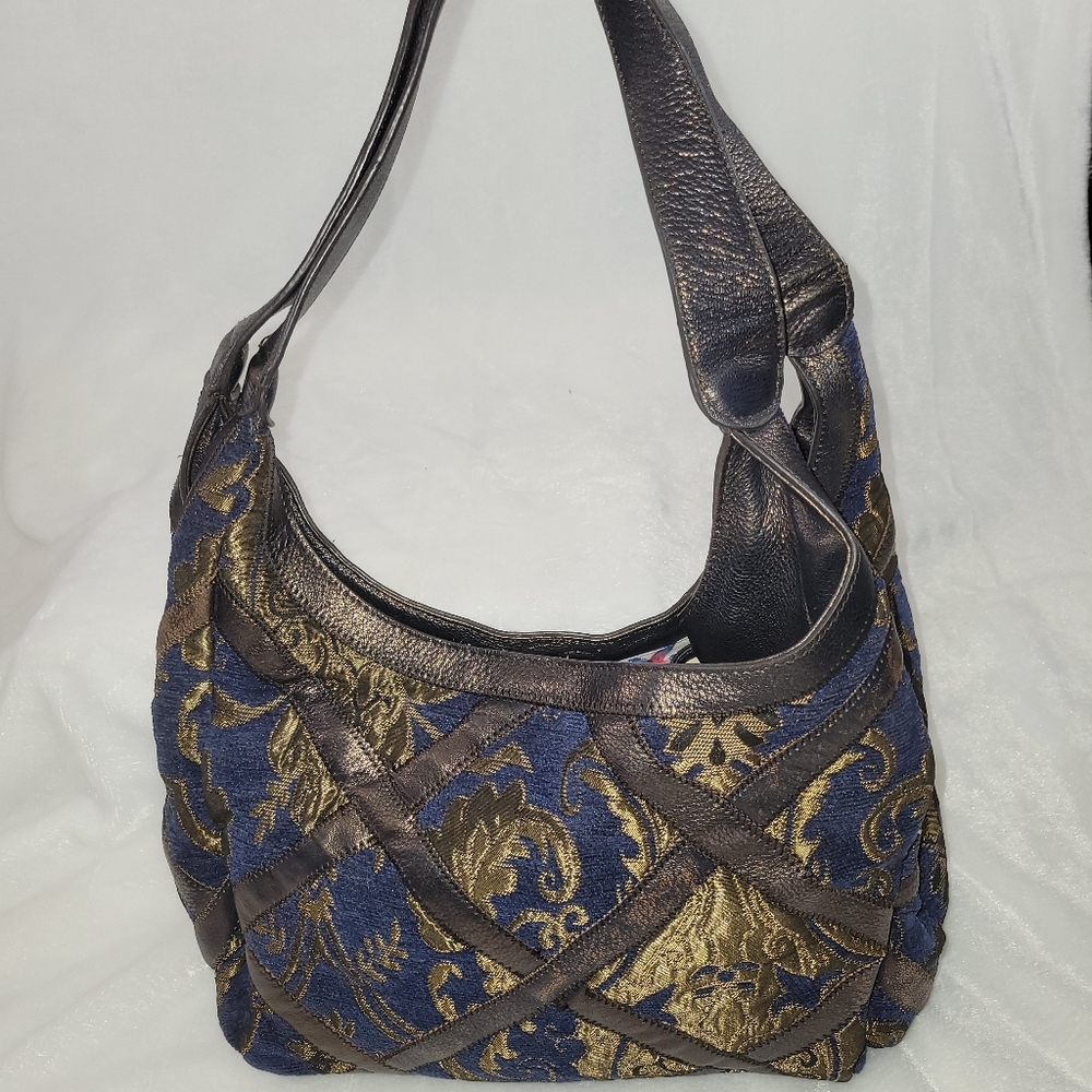 Chi by Falchi Hobo Tapestry Shoulder Bag Italy